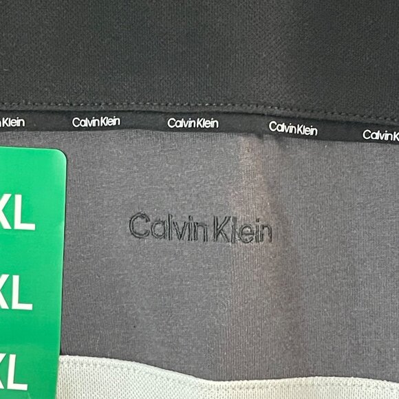 Calvin Klein Mens Polo Shirt XL White & Black Quick Dry Moisture-Wicking - Picture 4 of 11